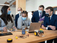 L’Industreet officially opened by the French President