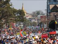 protest in myanmar 