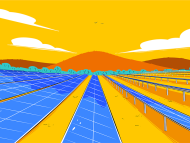 Drawing of solar panels