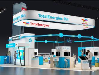 TotalEnergies On booth at the VivaTech 2024