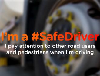I'm a #SafeDriver. I pay attention to other road users when I'm driving