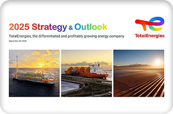 2025 Strategy & Outlook - TotalEnergies, the differentiated and profitably growing energy company - Septembre 29, 2025 [logo TotalEnergies]