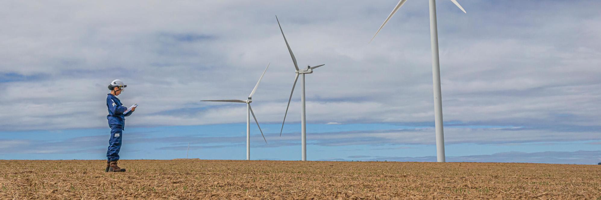 Champagne Conlinoise wind farm in France