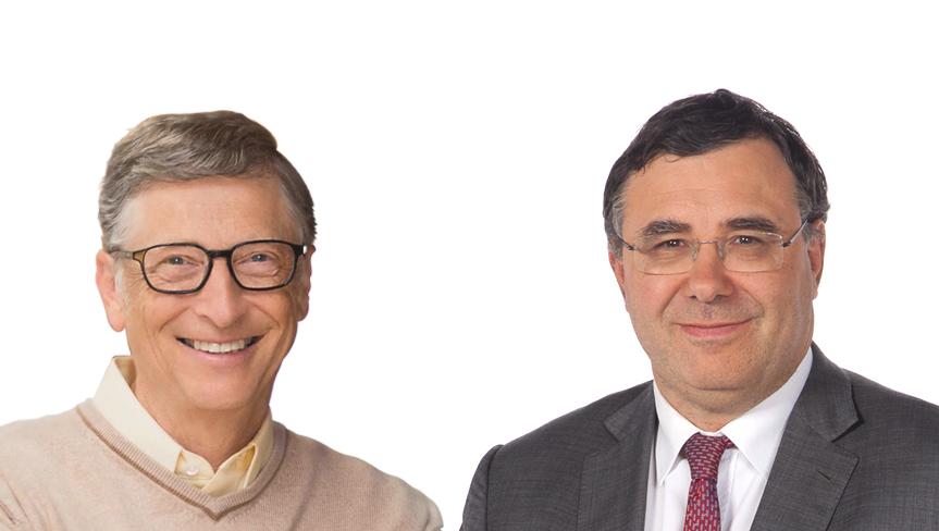 Portrait de Bill Gates et Patrick Pouyanné 