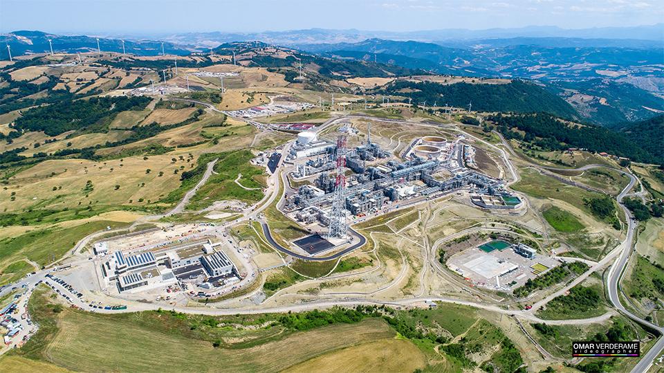 Tempa Rossa oil field, located in the Basilicata region of southern Italy.